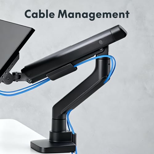 Fully Adjustable Monitor Stand with C-Clamp & Grommet Base