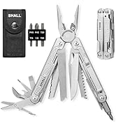 SHALL Multi Tool, 18-in-1 Multitool Pliers, Stainless Steel Multi-tool Pocket Knife w/Screwdriver...