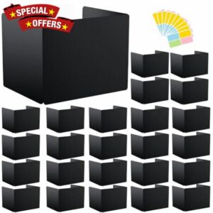 24-Pack Black Desk Dividers for Students