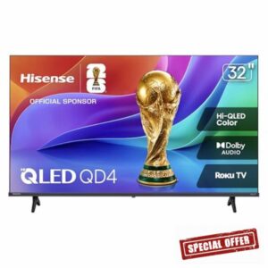 Hisense 32-Inch Class QD4SR Series Hi-QLED HD Smart Roku TV (32QD4HSR