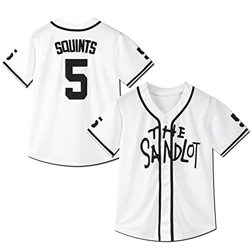 Youth Baseball Jersey #30 Stitched The Sandlot Benny The Jet Rodriguez Movie Kids Baseball Jersey Gift for Kids XS-XL