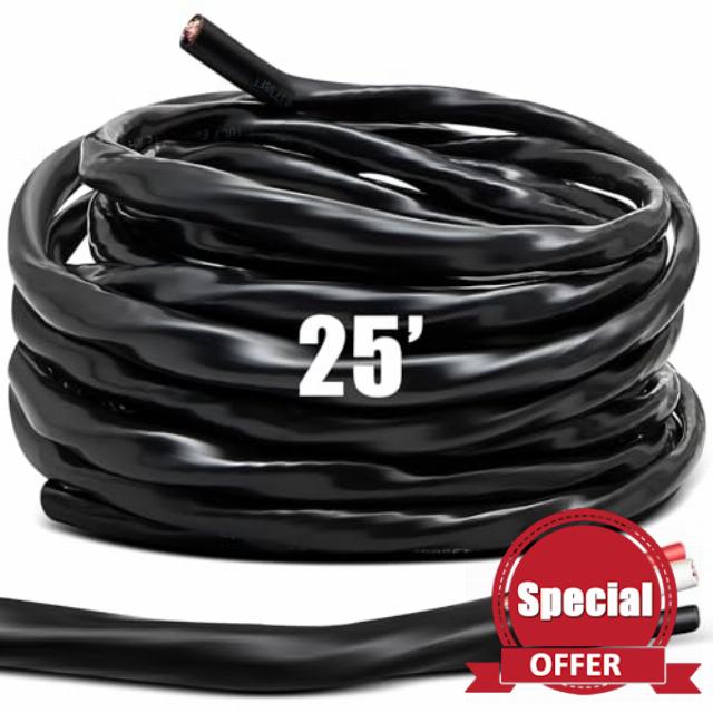 Kanayu 25 FT 6/3 NM-B Electrical Wire – 3 Conductor Copper AWG Cable with Ground – 600V / 90°C Rated – for Residential Home Garage Indoor Wiring Lighting & Appliances