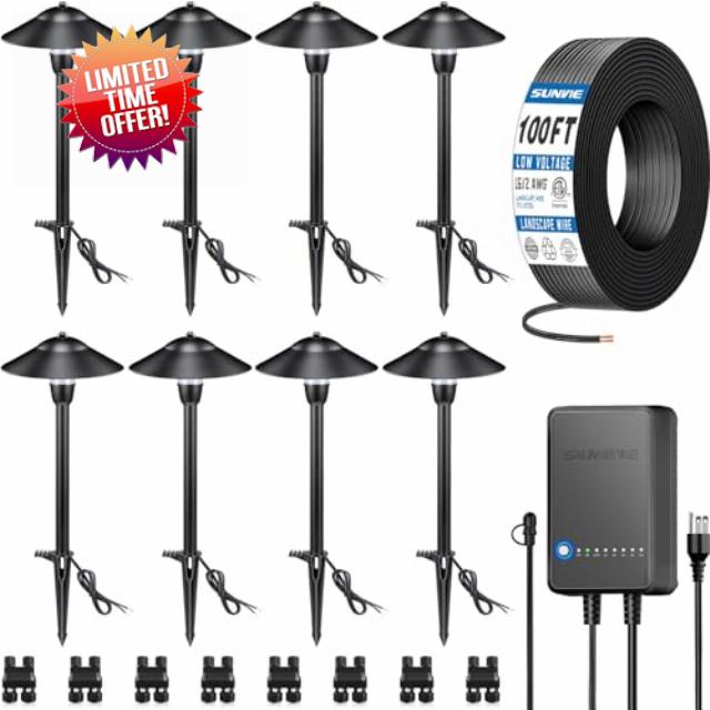 SUNVIE All-in-One LED Pathway Lighting Kit
