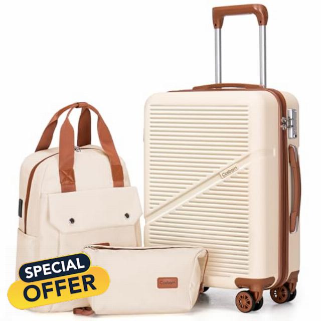 Cosbarn Carry On Luggage 22x14x9 Airline Approved