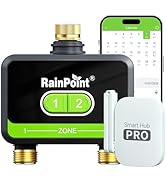 RAINPOINT WiFi Water Timer for Garden Hose, WiFi Sprinkler Controller, Smart Hose Timer Valve, Au...