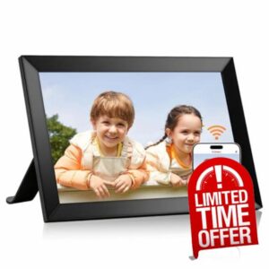 LeaMea Digital Picture Frame 1280x800 HD IPS Touch Screen 32GB Frameo 10.1 Inch Smart WiFi Digital Photo Frame Auto-Rotate Wall Mount Gifts for Christmas Valentine Mother Father Day