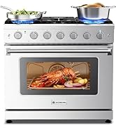 AAOBOSI 36 inch Gas Cooktop, Freestanding Range Commercial Cooktops, Built-in Propane Stoves Top ...