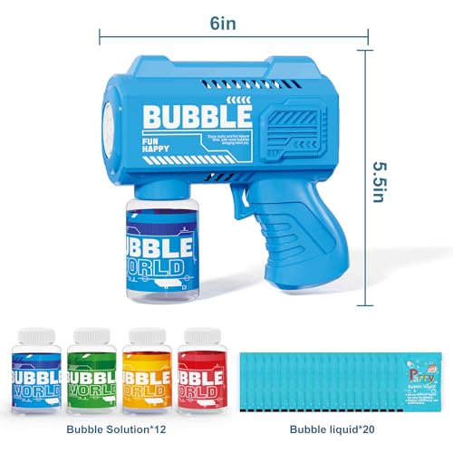 Bubble Machine Blower Outdoor Toys for Toddlers Ages 1-8 Gifts Wedding Party Favors