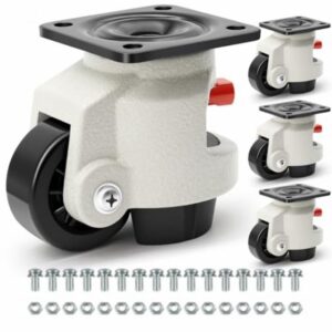 W B D WEIBIDA Leveling Casters Heavy Duty with Upgraded Ratchet Handle Design