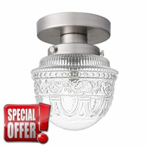 DSMJFU Brushed Nickel Semi Flush Mount Ceiling Light