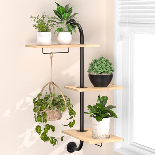 3-Tier Rotating Plant Shelf Stand