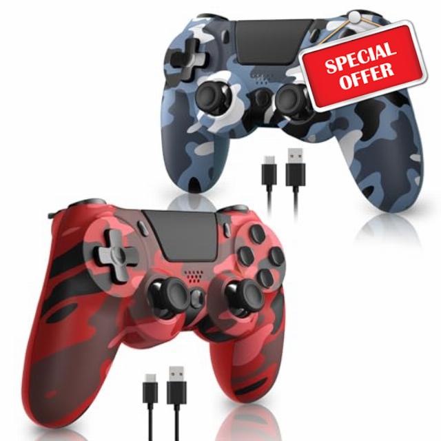 hosowe 2-Pack Wireless Controllers for PS4