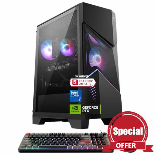 msi Codex R2 Gaming Desktop PC | NVIDIA GeForce RTX 5070 12GB | Intel Core i5-14400F | 32GB DDR5 RAM | 1TB NVMe SSD | Air Cooling | Wi-Fi 6E | Windows 11 Home | VR Ready | D14NVP5-613US