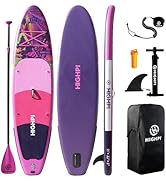 Highpi Inflatable Stand Up Paddle Board for Youth and Adults – Wide Sup with Premium Accessories,...