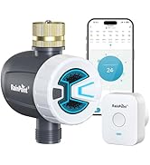 RAINPOINT Sprinkler Timer 4 Zone, Water Timer for Programmable, for Soaker Hose with Rain Delay/M...