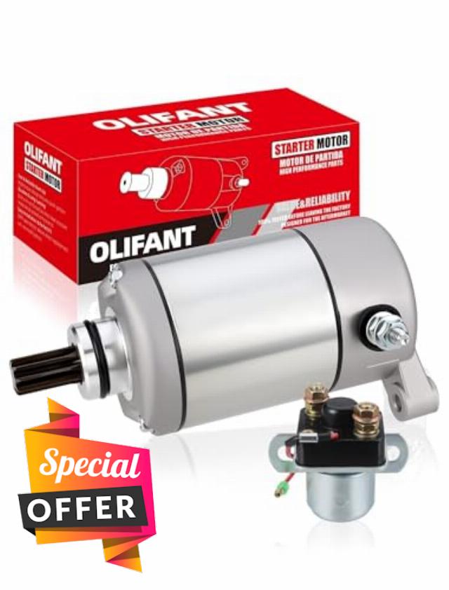 Starter & Relay for Polaris Sportsman 500 1996-2002/Sportsman 335 400/Magnum325 425 500/Scrambler 500/Big Boss 500 6x6/Trail Boss 325/Xplorer 500/Worker 335/Worker 500 3090188 3084981