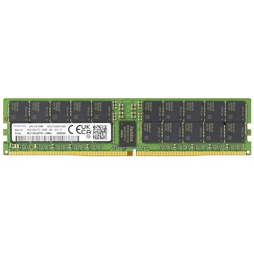 Samsung 64GB DDR5 5600MHz PC5-44800 ECC RDIMM 2Rx4 (EC8 10x4) Dual Rank 1.1V Registered DIMM 288-Pin Server RAM Memory M321R8GA0PB0-CWM