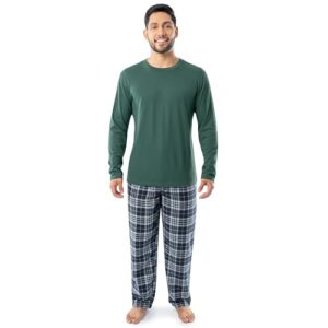 Fruit of the Loom Men's Jersey Knit Top and Flannel Pant Pajama Sleep Se