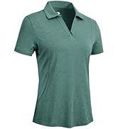 Rdruko Women's Sleeveless Golf Shirts Collarless Dry Fit Polo Tennis Pickleball Athletic Tank Tops
