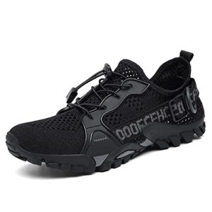 TANGYUGEN Water Shoes Men Women Outdoor Hiking Shoes Quick Drying Beach Aqua Shoes Travel Trekking Walking Climbing Sneakers