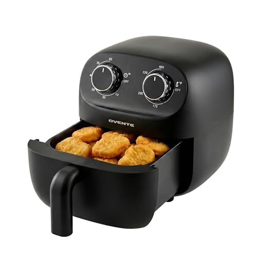 900W Small Oil-Free Fryer with Manual Dual Knobs