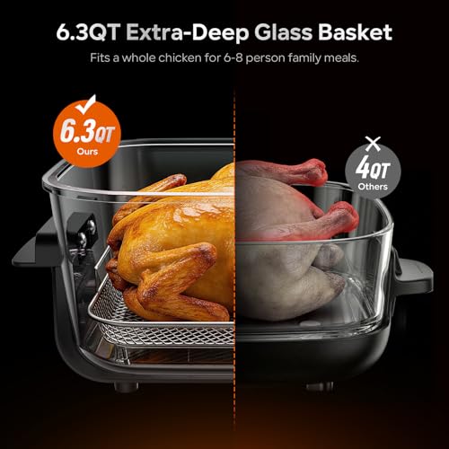 8-in-1 Portable Air Fryers Cristal