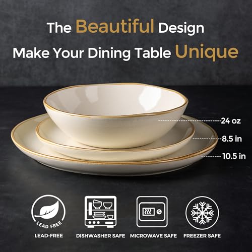 Highly Scratch Resistant | Dishwasher & Microwave Safe Dishes Set