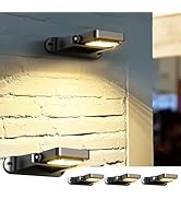 COXSENI Solar Pathway Lights Outdoor 4Pack, 400LM Motion Sensor Walkway Lights with Warm/Cool Whi...