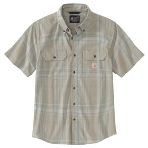 Carhartt Men's 106746 Loose Fit Midweight Short-Sleeve Plaid Shi