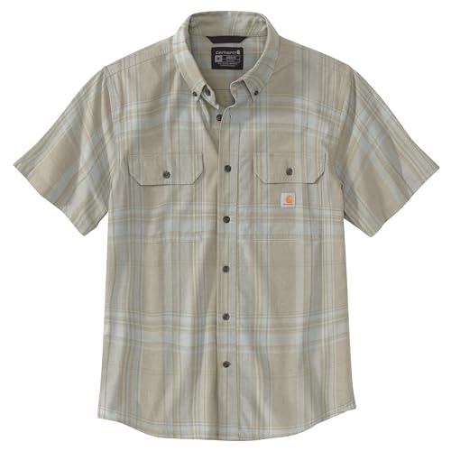Carhartt Men's 106746 Loose Fit Midweight Short-Sleeve Plaid Shi