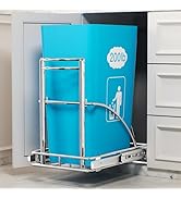 Pull Out Trash Can Under Cabinet 7-13 Gallon 50 Qt, Cabinet Trash Can Pull Out Kit Under Sink Tra...