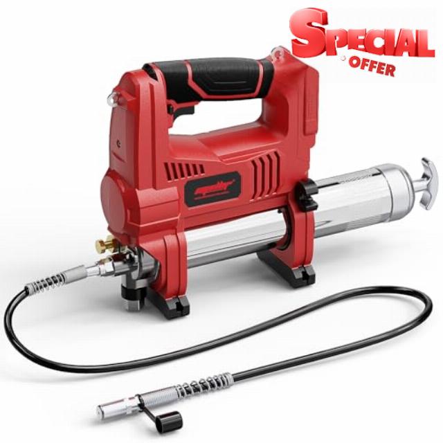 Brushless Power Grease Gun Compatible with Milwaukee 18V Battery (Tool ONLY)