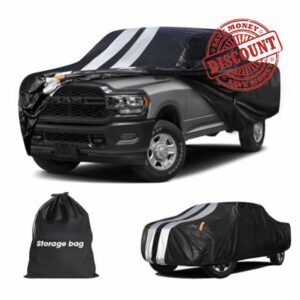 Ram 2500/3500 Truck Cover Custom Fit 2019-2026 Crew/Mega Cab Short Bed(6.4') with Door Zipper