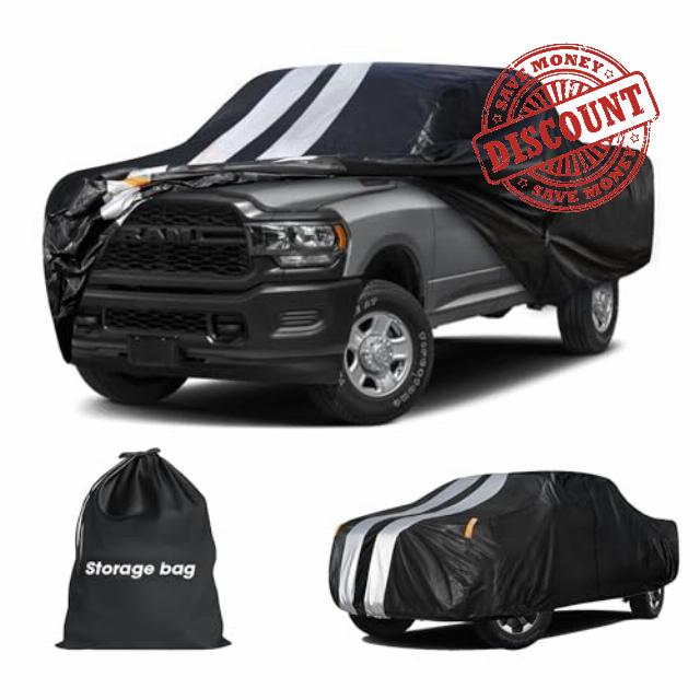 Ram 2500/3500 Truck Cover Custom Fit 2019-2026 Crew/Mega Cab Short Bed(6.4') with Door Zipper