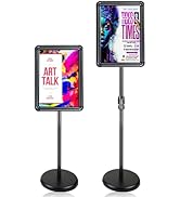 8.5 ×11 inch Sign Holder Stand - Standing Display Sign Stand, Adjustable Poster Sign Holder, Heav...