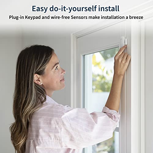 5 8-in-1 Sensors & Yard Sign - No Contract Required - DIY Installation - White