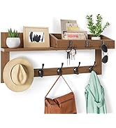 Acacia Wood Utensil Caddy with Built-in Handle for Countertop, Utensil Holder for Party, Silverwa...