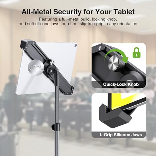 360 Swivel Tilt Adjustable iPad Tripod Holder