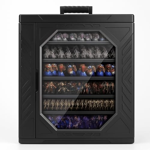 Display and Transport Action Figure Display case for Warhammer 40k. (rectangular)