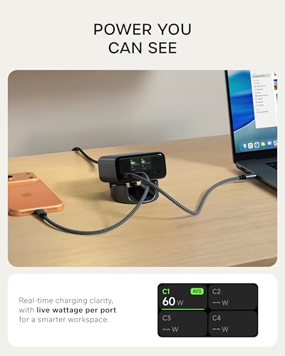 GaN Charging Station with Live Power Display