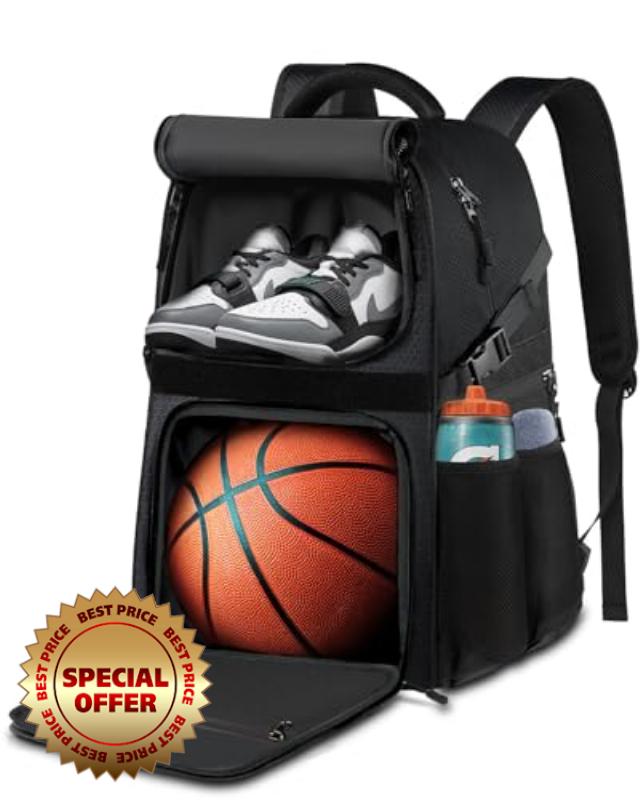 LOINTET Basketball Bag Backpack with Ball Holder Shoes Compartment