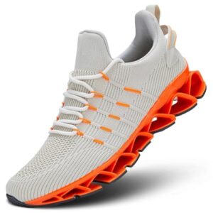 Mens Slip On Walking Shoes Blade Non Slip Tennis Running Shoes Lightweight Workout Breathable Mesh Fashion Sneakers