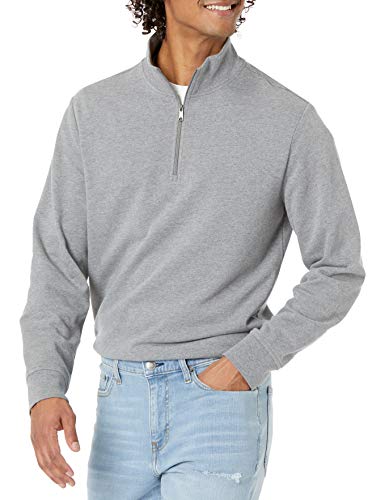 Amazon Essentials mens Lightweight French Terry Quarter-zip Mockneck Sweatshi