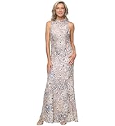 Alex Evenings Womens Long Ballgown Mother of The Bride Dress with Pockets