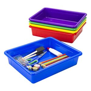 Storex Letter Size Flat Storage Tray – Organizer Bin for Classroom
