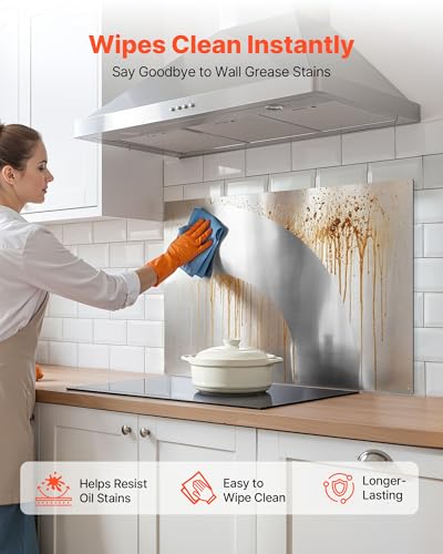 Wall Shield Range Hood Backsplash
