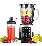 GDOR Professional Blender for Kitchen, 1200 Peak Watts Smoothie Blender, 5 Functions for Ice Crus...