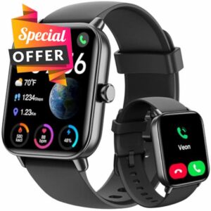 ENOMIR [2025 New] Smart Watch for Men - Alexa Built-in Fitness Tracker with Call Function&1.8" HD Touchscreen
