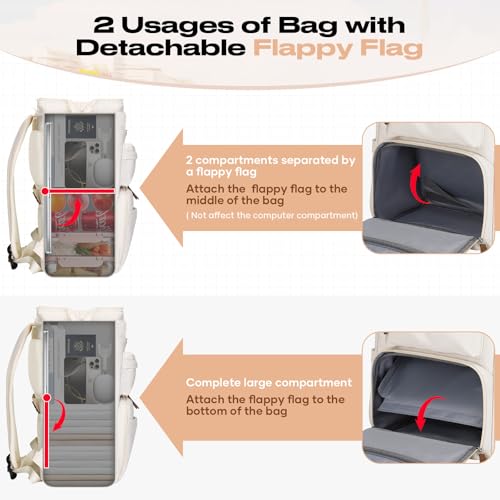 Nurse/Work Bag with Insulated Lunch Box (Beige)