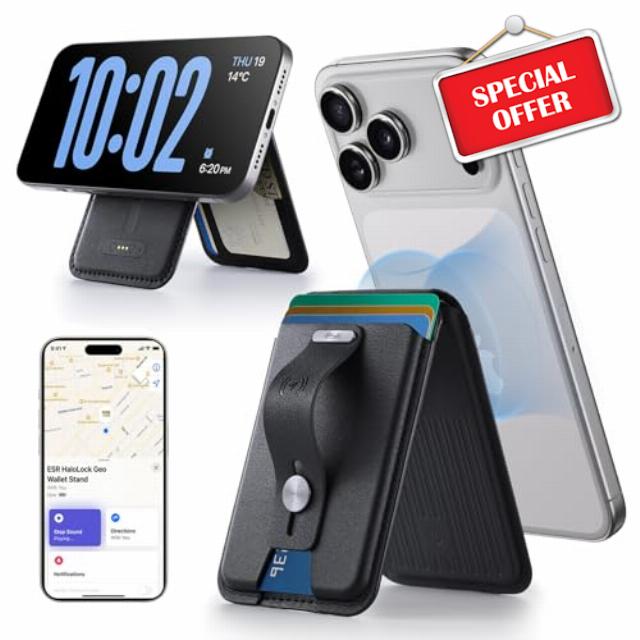 ESR Geo for Magsafe Wallet with Full Find My Functionality